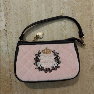 Y2k Juicy Couture Pink Quilted Women's mini shoulder Bag
